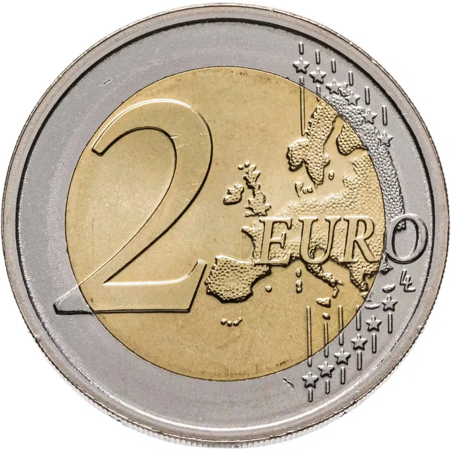 Эстония 2 евро (euro) 2022 35 лет программы Erasmus, реверс