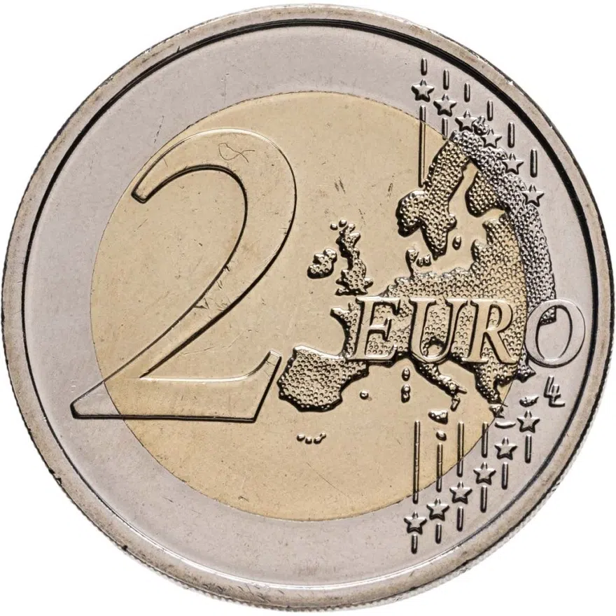 Словакия 2 евро 2021 100 лет со дня рождения Александра Дубчека, реверс