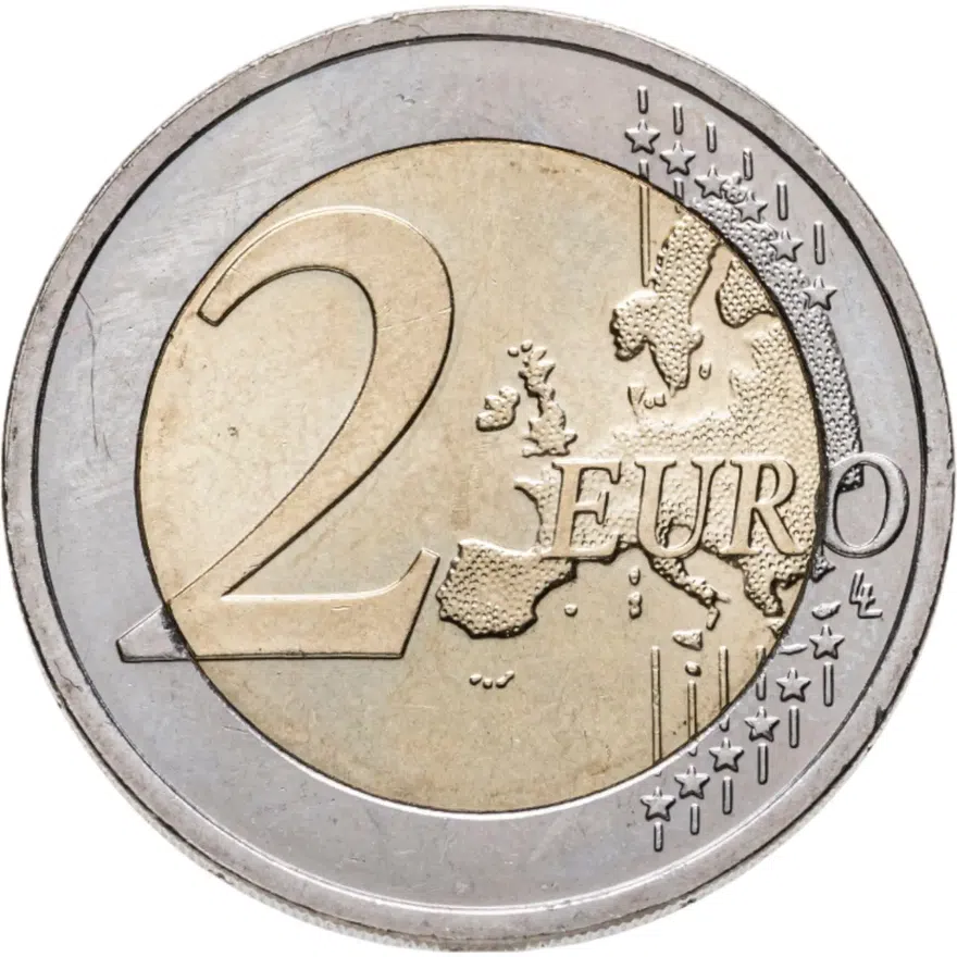 Эстония 2 евро 2021 Волк, реверс