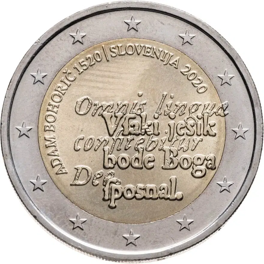 Словения 2 евро (euro) 2020 "500 лет со дня рождения Адама Бохорича"