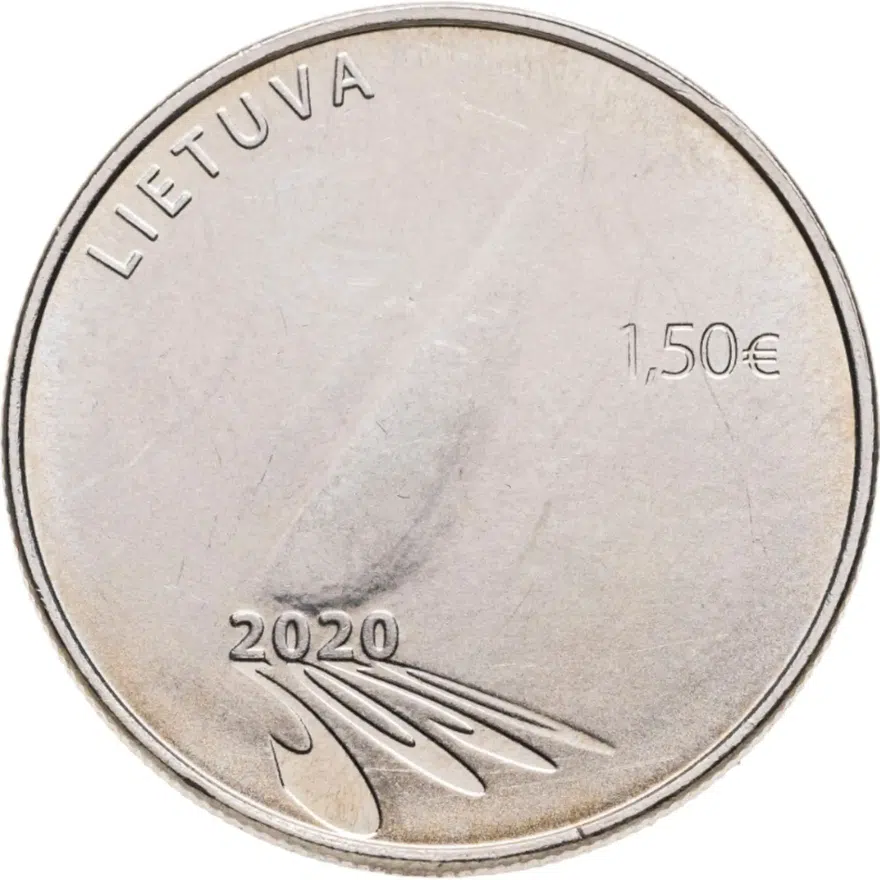 Литва 1,5 евро 2020 Надежда, реверс