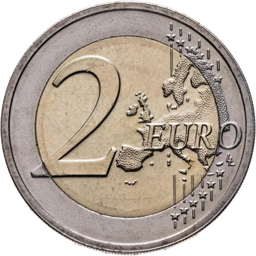 Латвия 2 евро (euro) 2019 Восходящее солнце, реверс