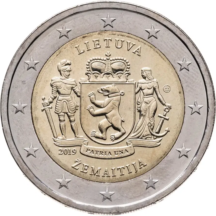 Литва 2 евро (euro) 2019 Литовские этнографические регионы Жемайтия