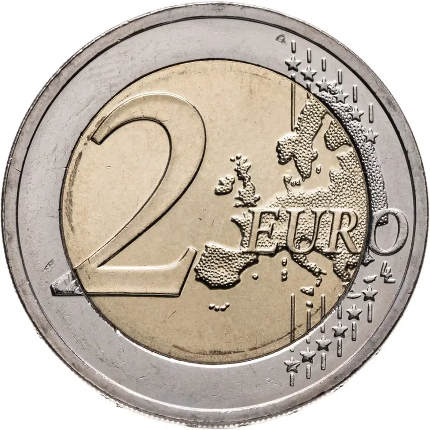 Литва 2 евро (euro) 2019 Литовские этнографические регионы Жемайтия, реверс