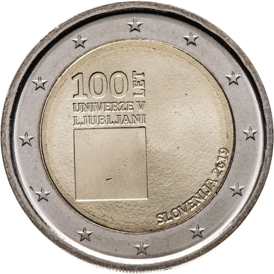 Словения 2 евро (euro) 2019 100 лет университету в Любляне