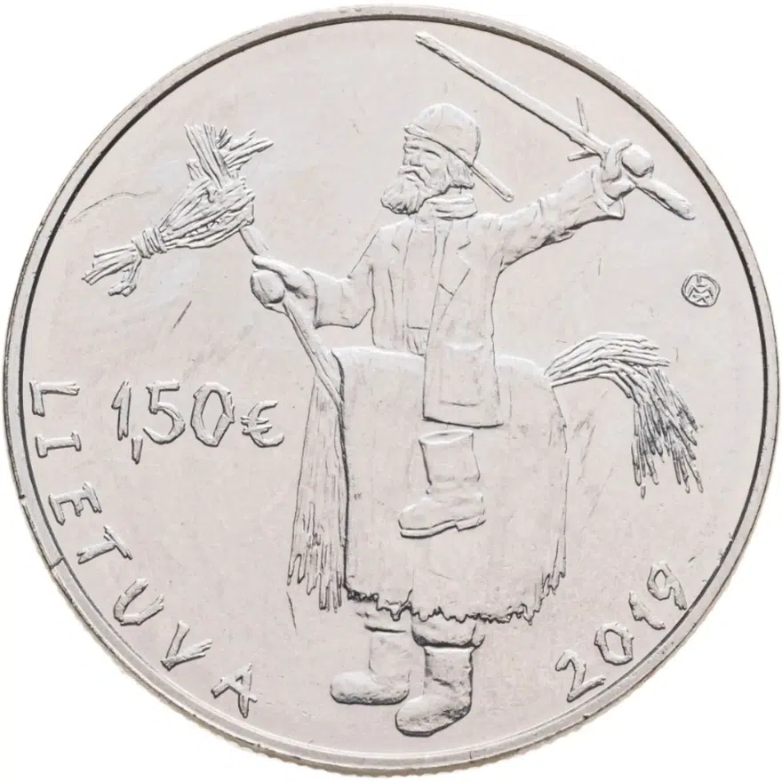 Литва 1,5 евро 2019 Традиционные Литовские праздники - Марди Гра, реверс