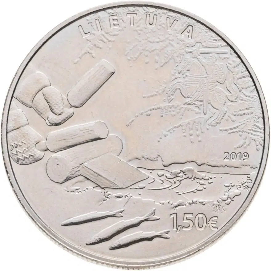 Литва 1,5 евро 2019   Ловля корюшки