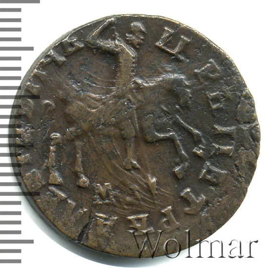 1 копейка 1711, реверс