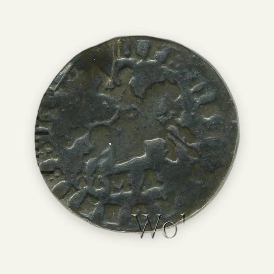 1 копейка 1708 "Пробная", реверс