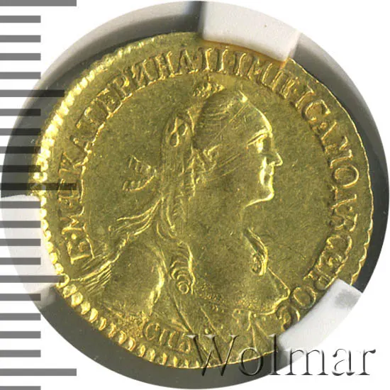 2 рубля 1766 СПБ, реверс