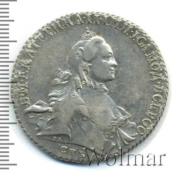 1 рубль 1764 СПБ-СА, реверс
