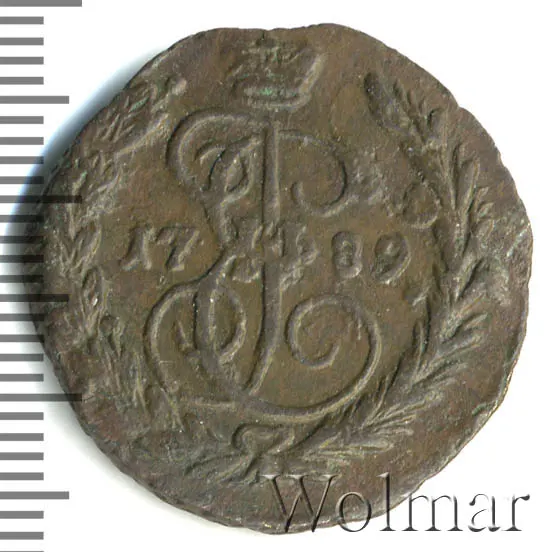 1 копейка 1789 ММ, реверс