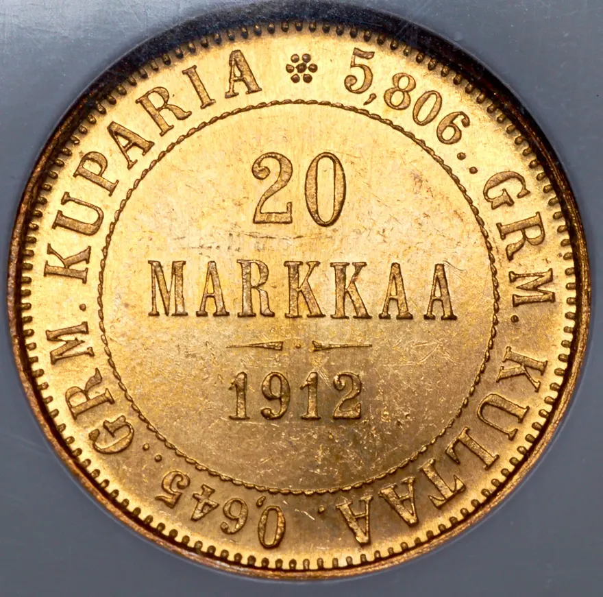 20 марок 1912 S, реверс