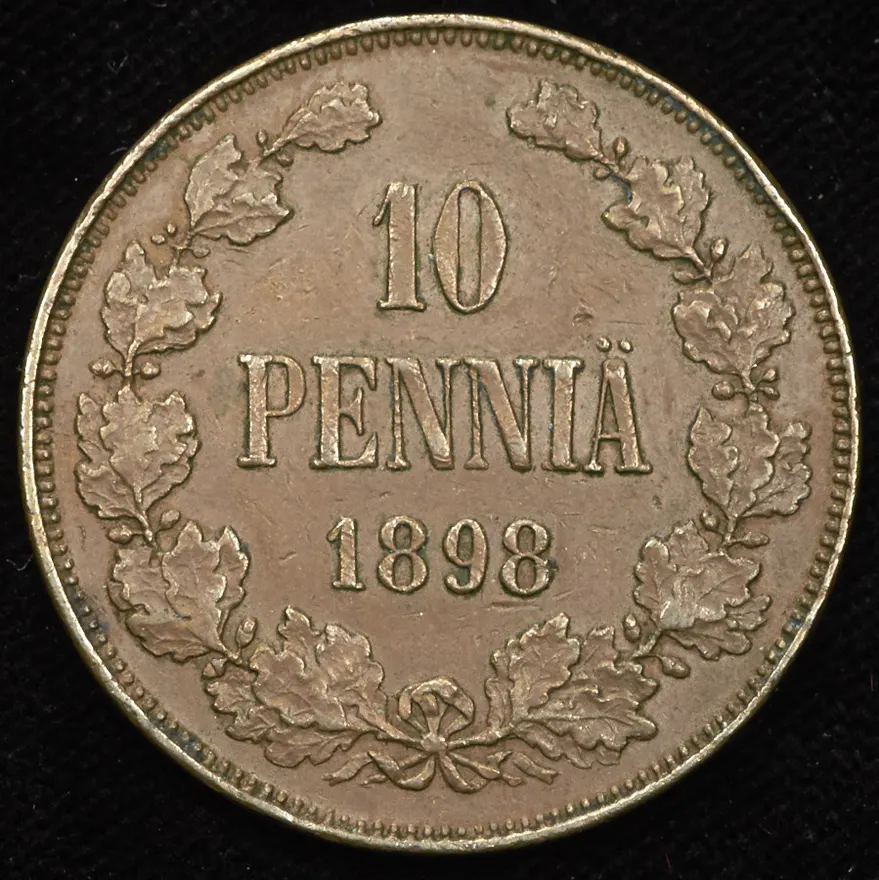 10 пенни 1898, реверс