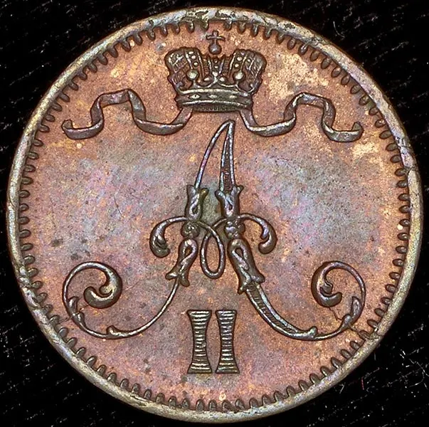 1 пенни 1875