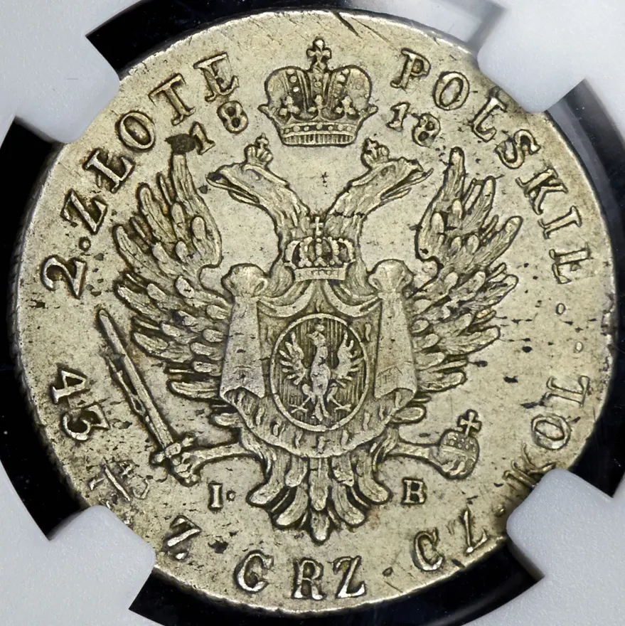 2 злотых 1818 IB, реверс