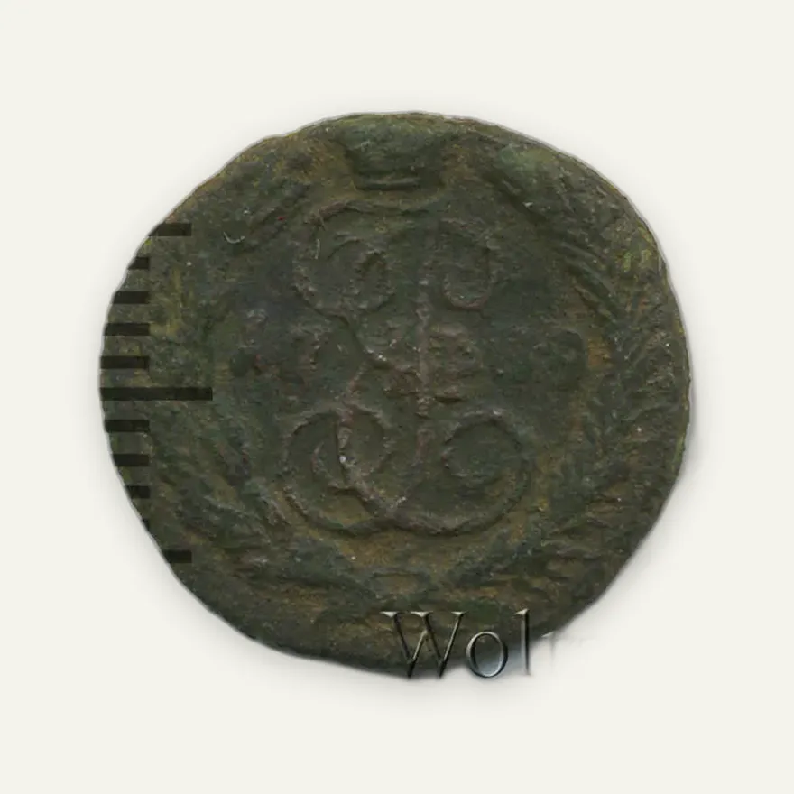 Полушка 1769, новодел, реверс