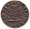 Полушка 1766 КМ, новодел, реверс