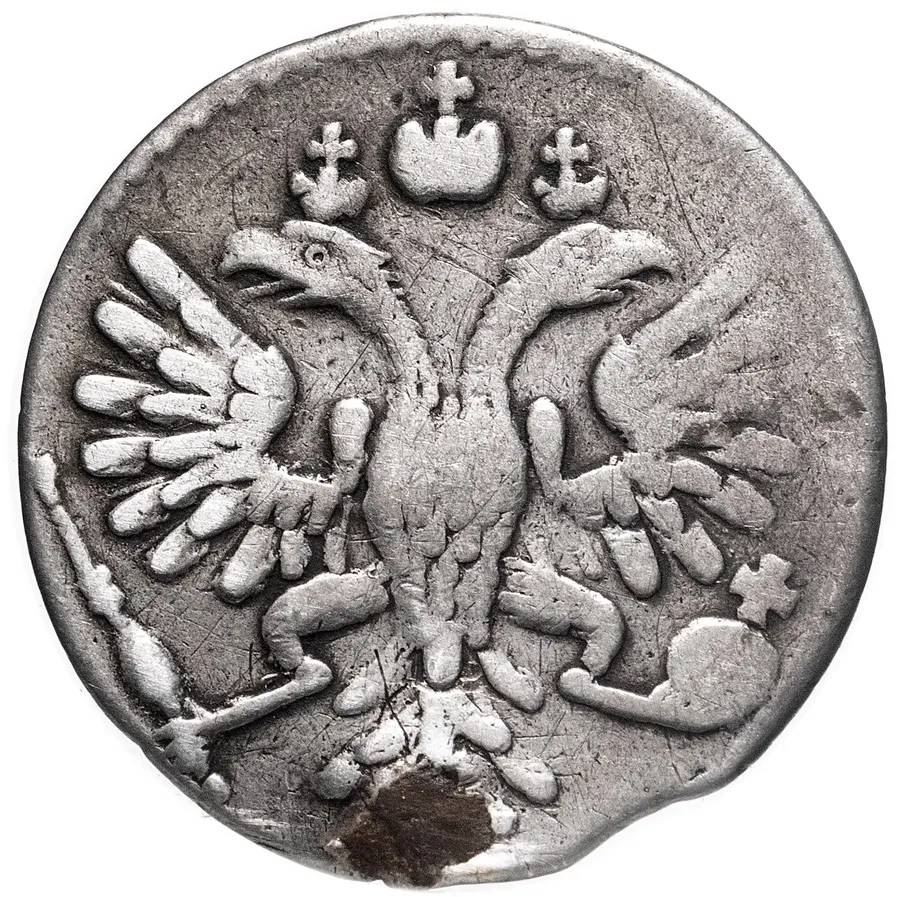 гривенник 1734 года, реверс