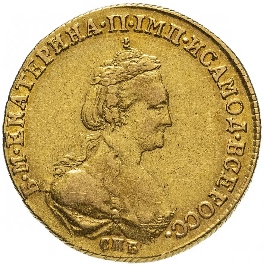 5 рублей 1782 СПБ, аверс