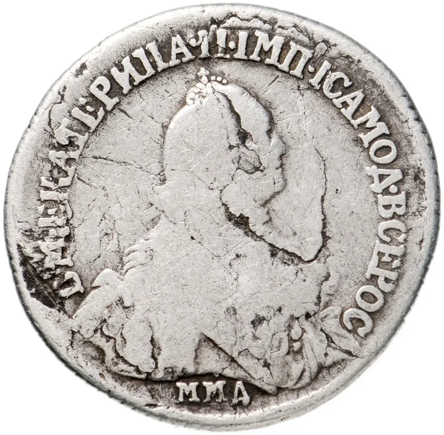 полуполтинник 1764 ММД-ТI-EI