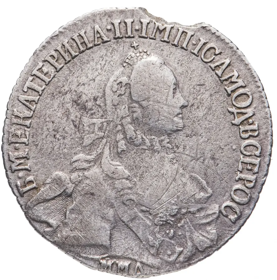 20 копеек 1765 года ММД, реверс