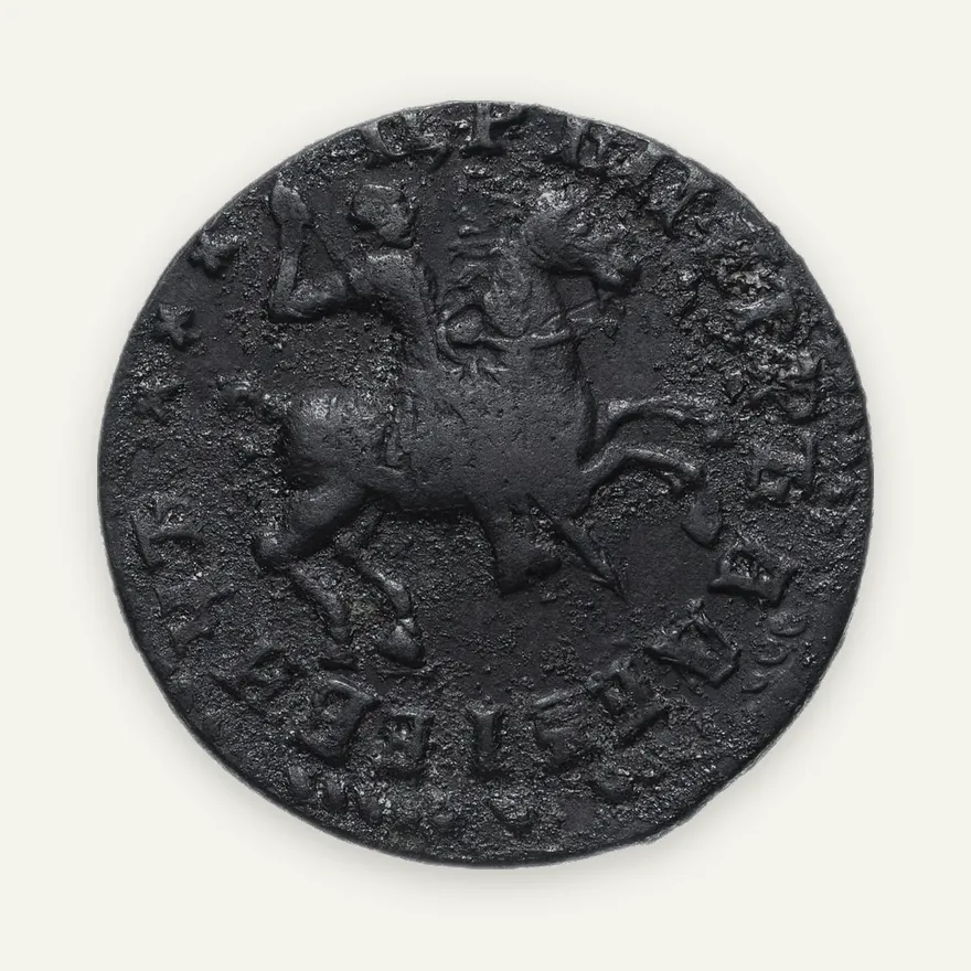 1 копейка 1712 без обозначения монетного двора, аверс