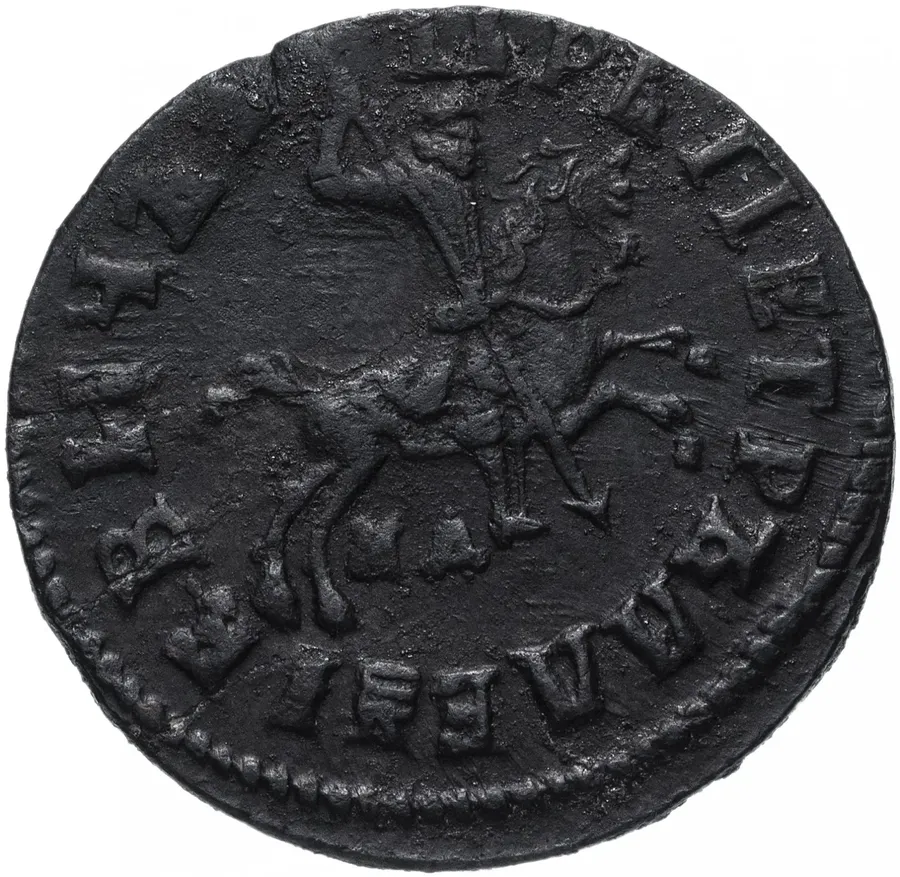 1 копейка 1715 МД, реверс