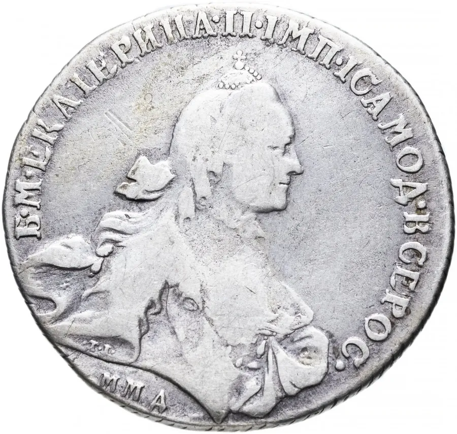 1 рубль 1764 ММД-TI-EI, аверс