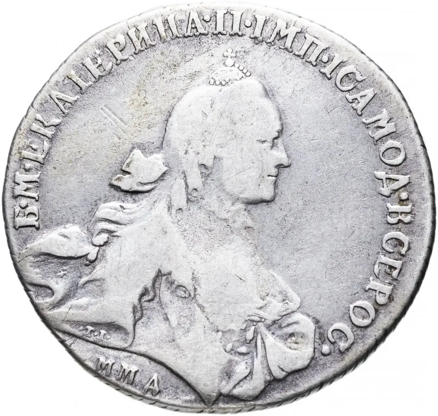 1 рубль 1764 ММД-TI-EI, реверс
