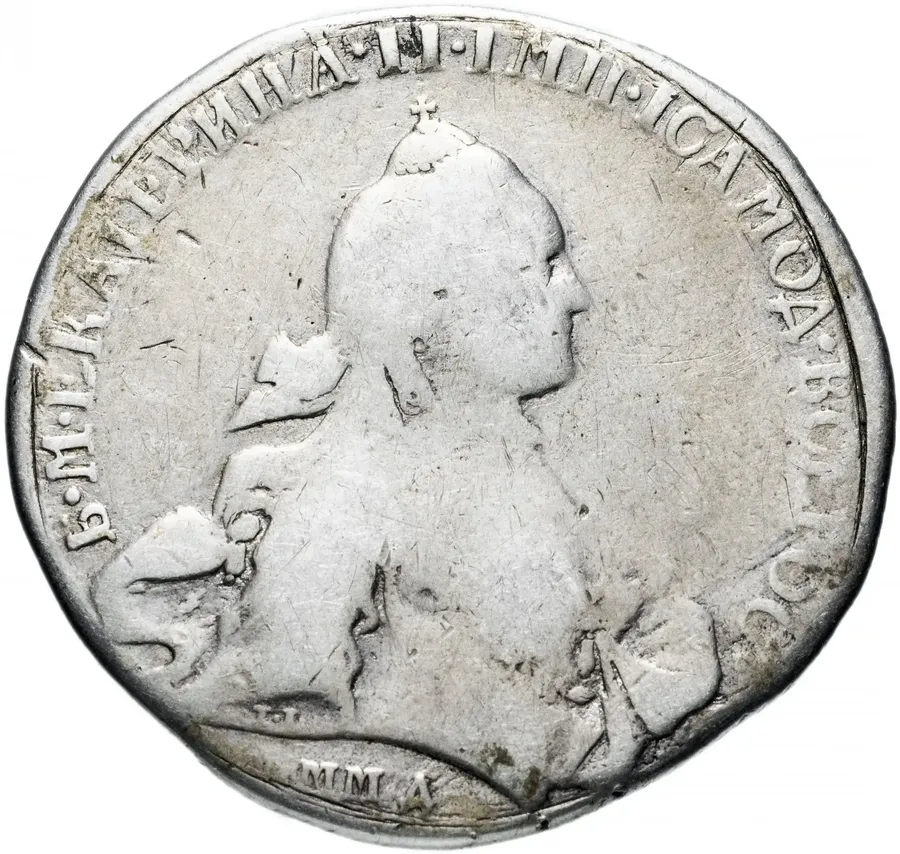 1 рубль 1765 ММД-TI-EI, аверс