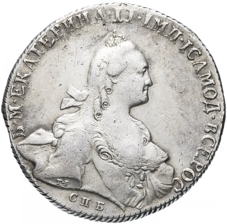 1 рубль 1766 СПБ-TI-ЯI