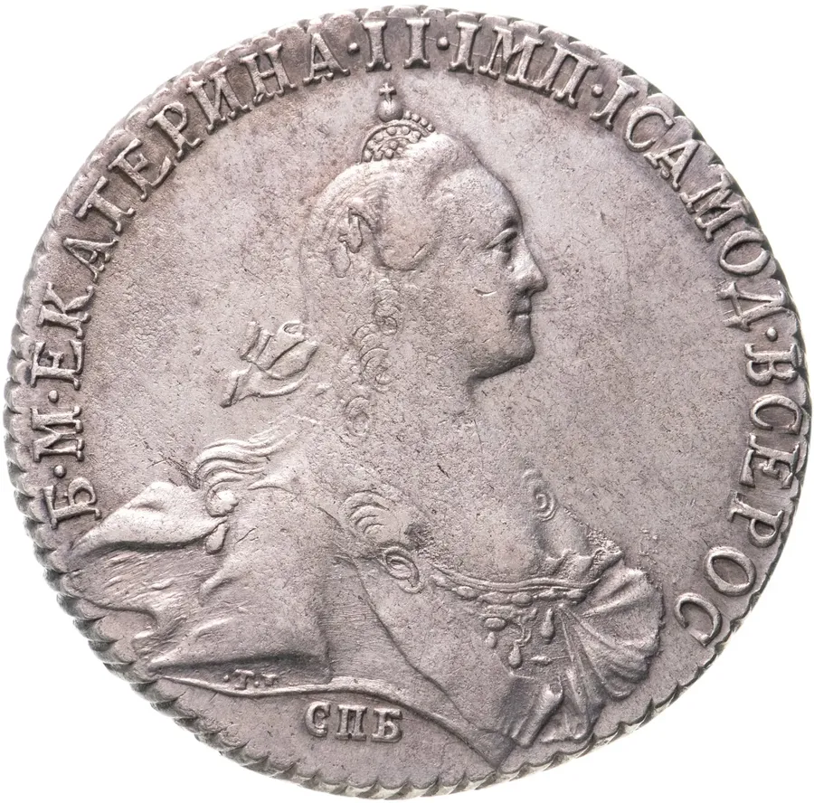 1 рубль 1771 СПБ-TI-ЯЧ, аверс
