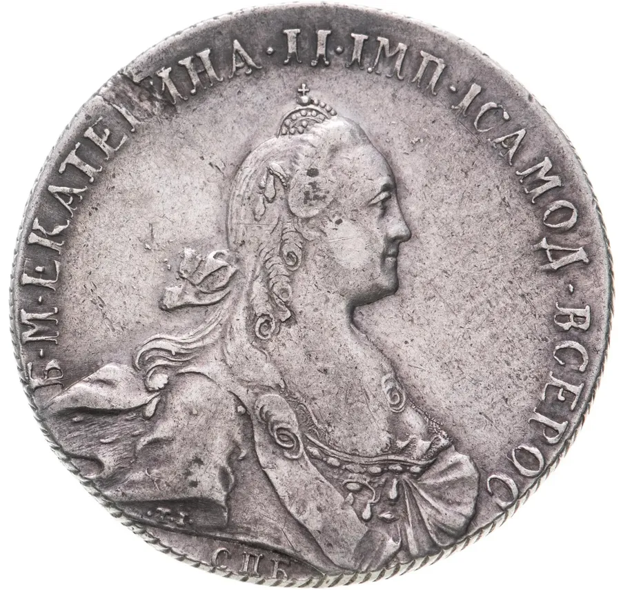 1 рубль 1772 СПБ-ТI-АШ, аверс