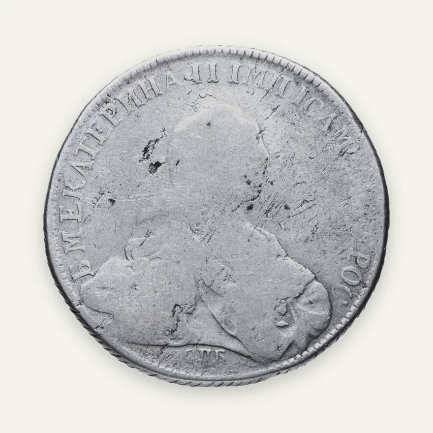 1 рубль 1773 СПБ-ТI-ЯЧ, аверс