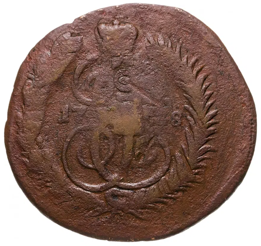 2 копейки 1778 ЕМ, аверс