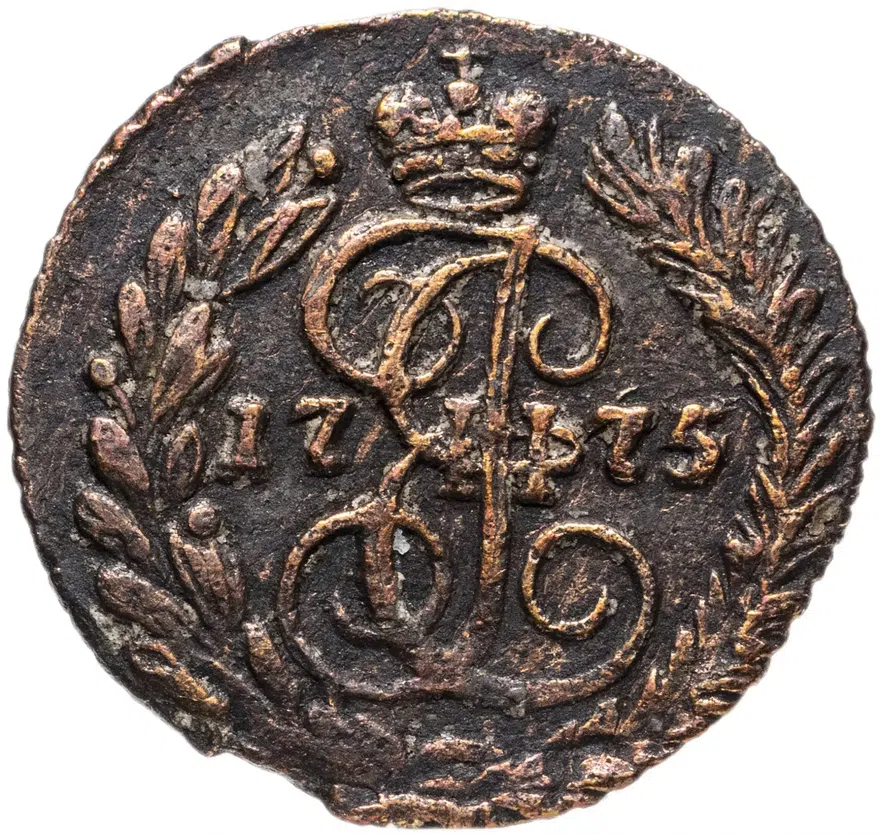 полушка 1773-1776 ЕМ, реверс