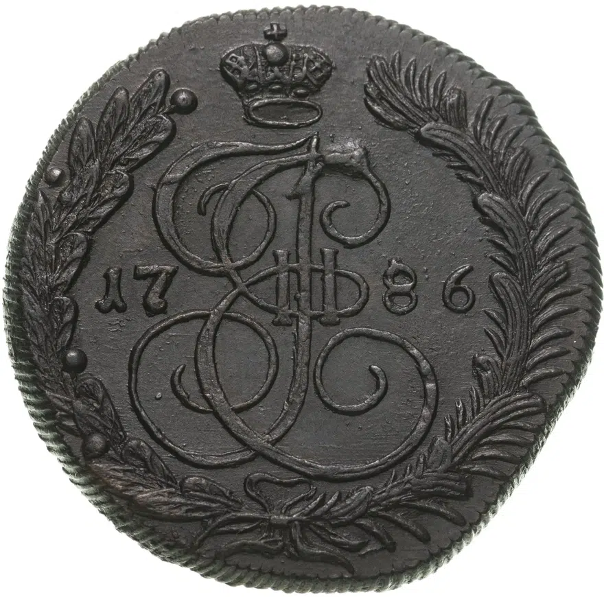 5 копеек 1786 КМ, аверс