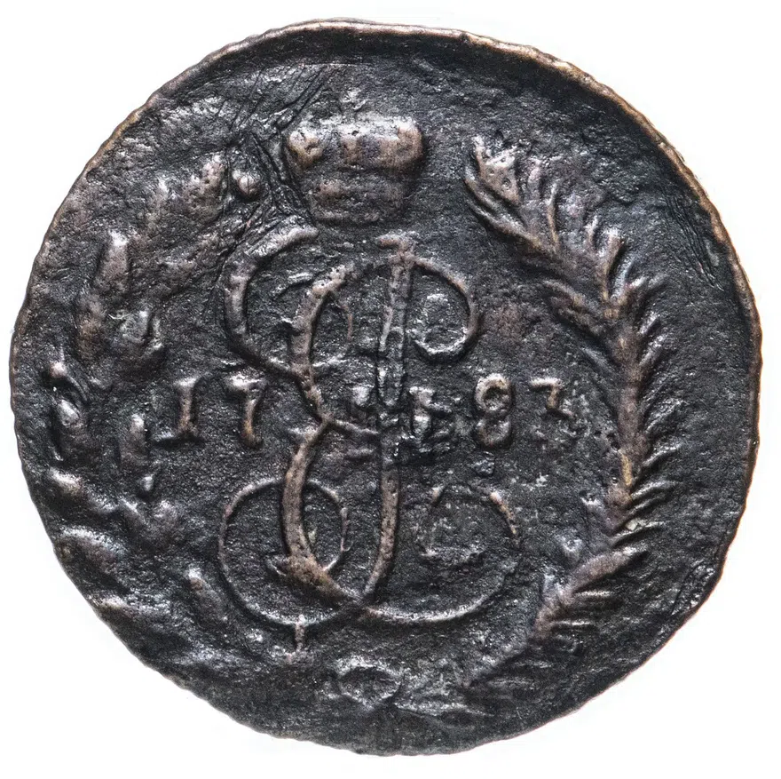Полушка 1783 КМ, аверс