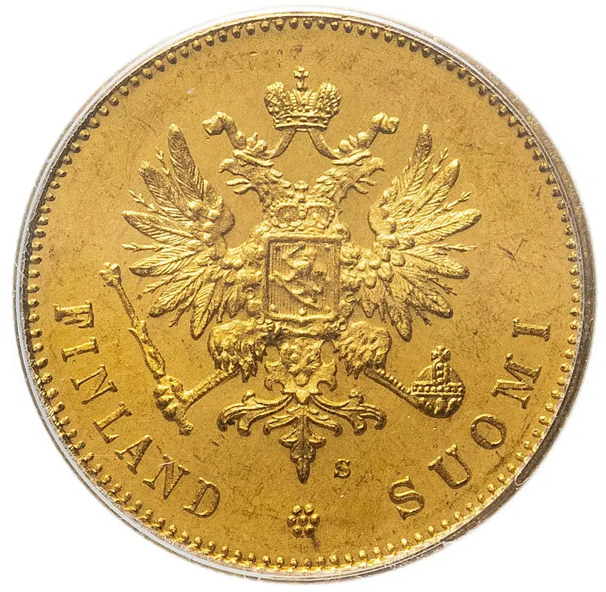 20 марок 1913 S в слабе PCGS, реверс