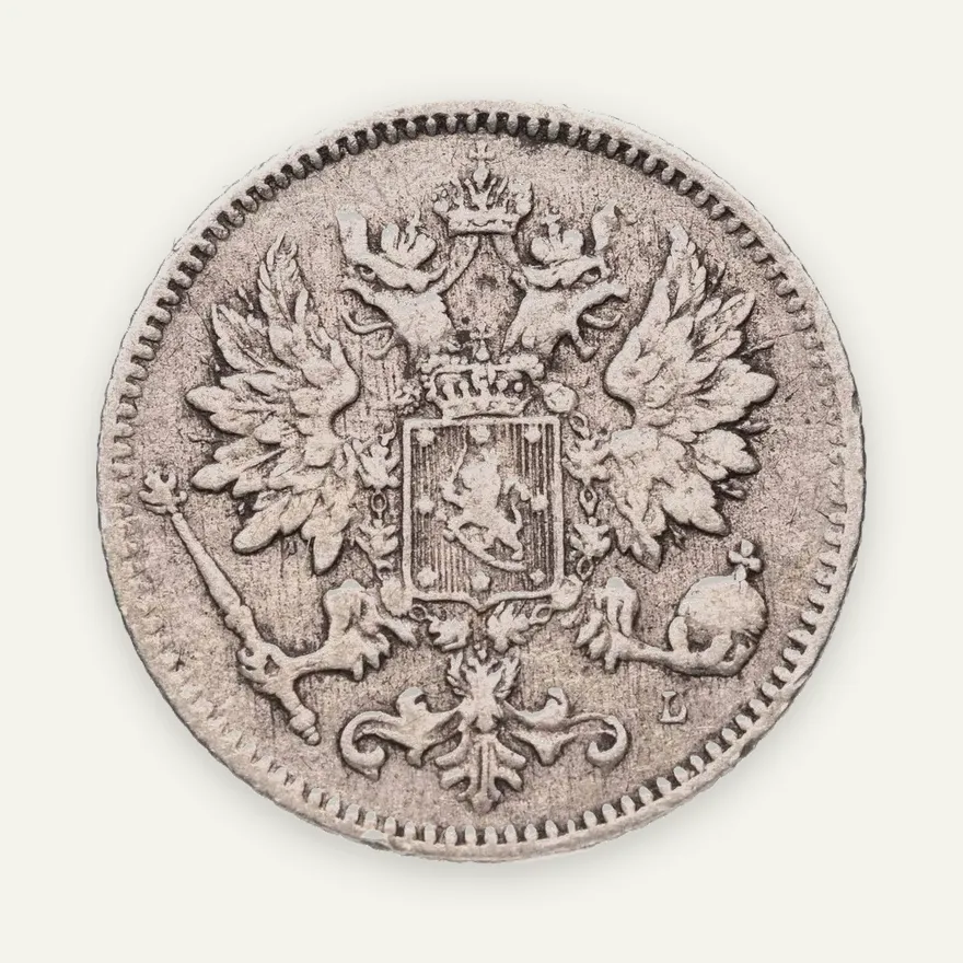 25 пенни 1898 L, монета для Финляндии, реверс
