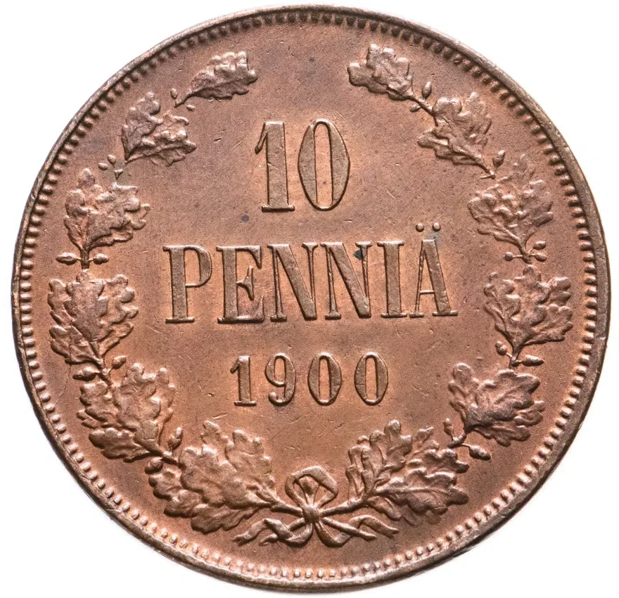 10 пенни (pennia) 1900