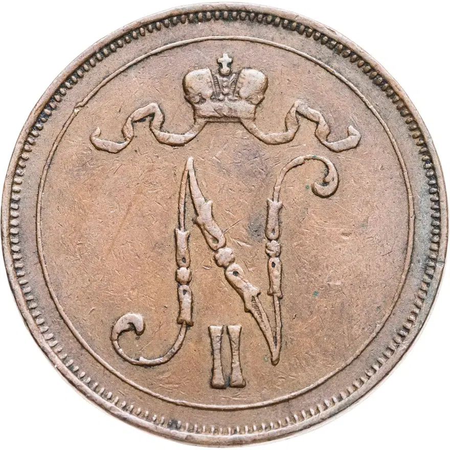 10 пенни (pennia) 1907, реверс