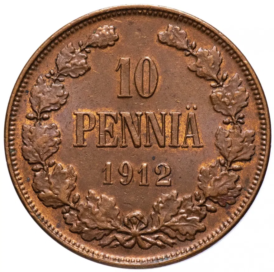 10 пенни (pennia) 1912
