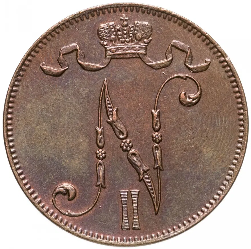 5 пенни (pennia) 1913, реверс