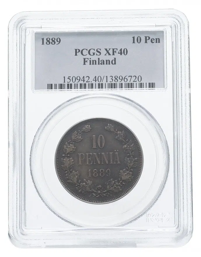 10 пенни (pennia) 1889, реверс