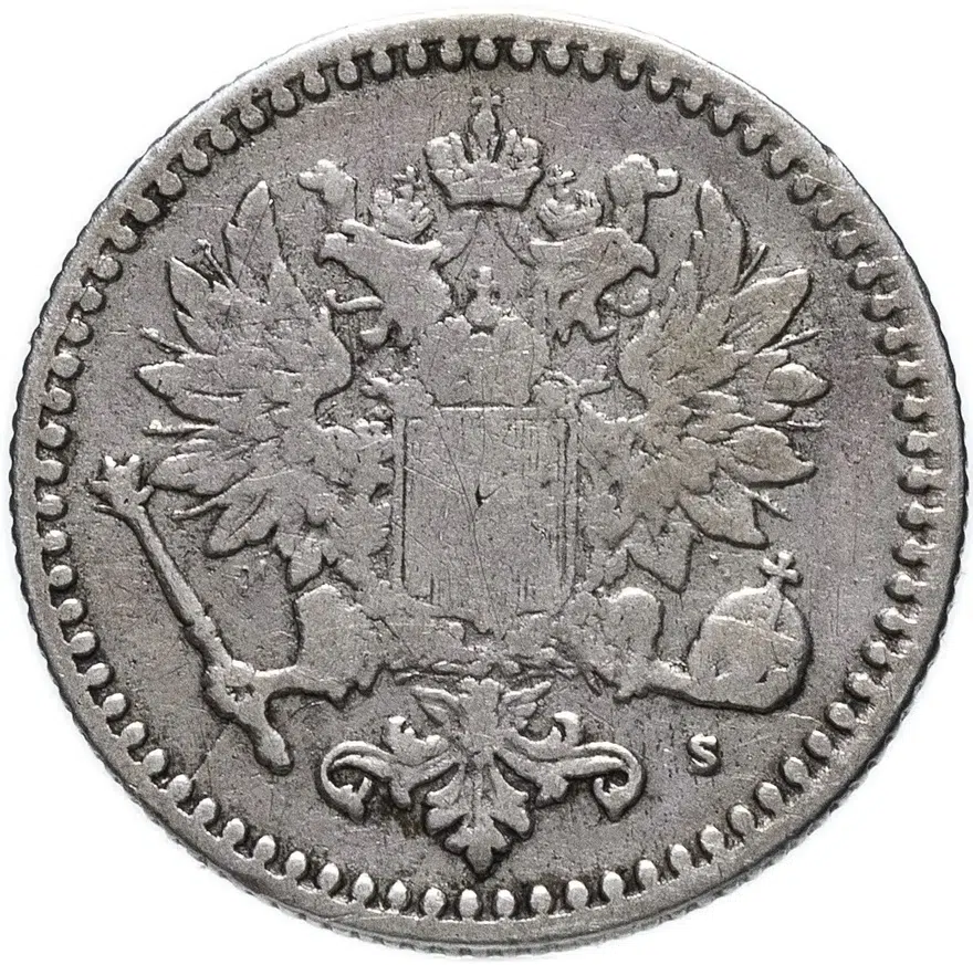 50 пенни 1868 "S", реверс