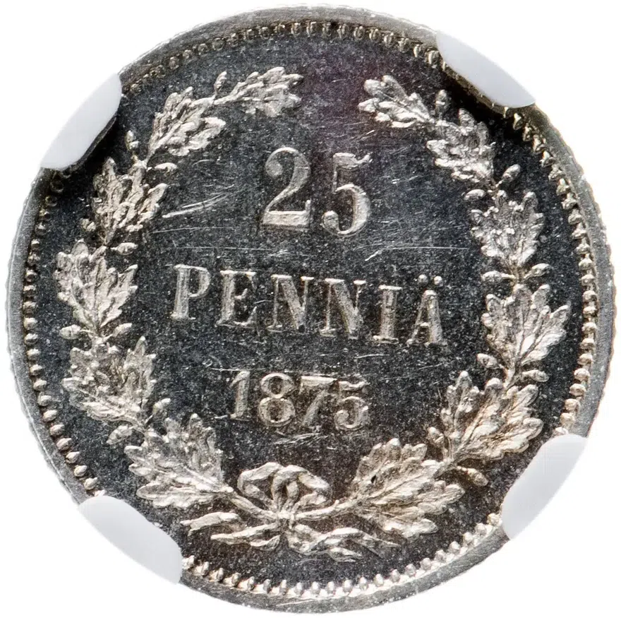 25 пенни 1875 года S